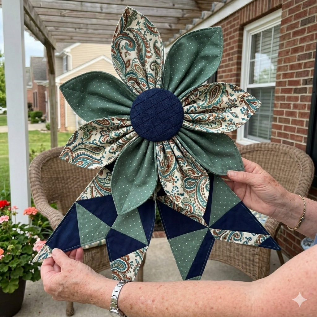 The Heritage Bloom Wreath & Bow: Multi-Piece Sewing Template Set