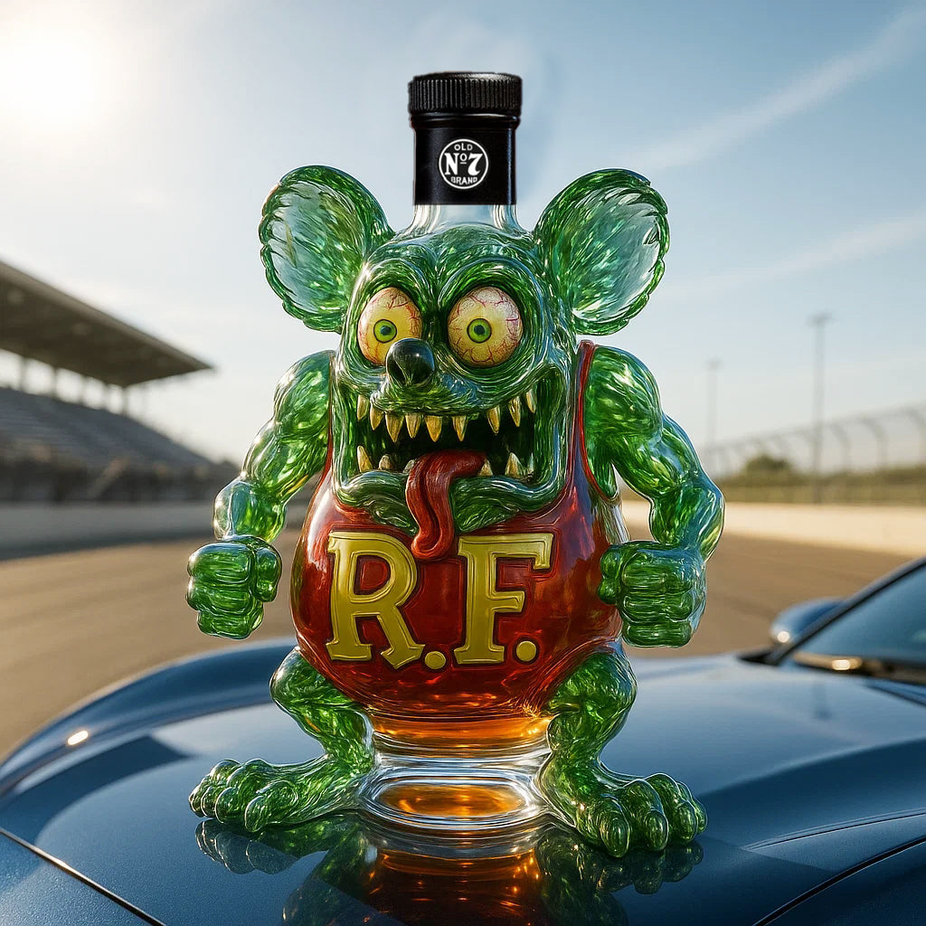 Rat Fink Whisky Bottle