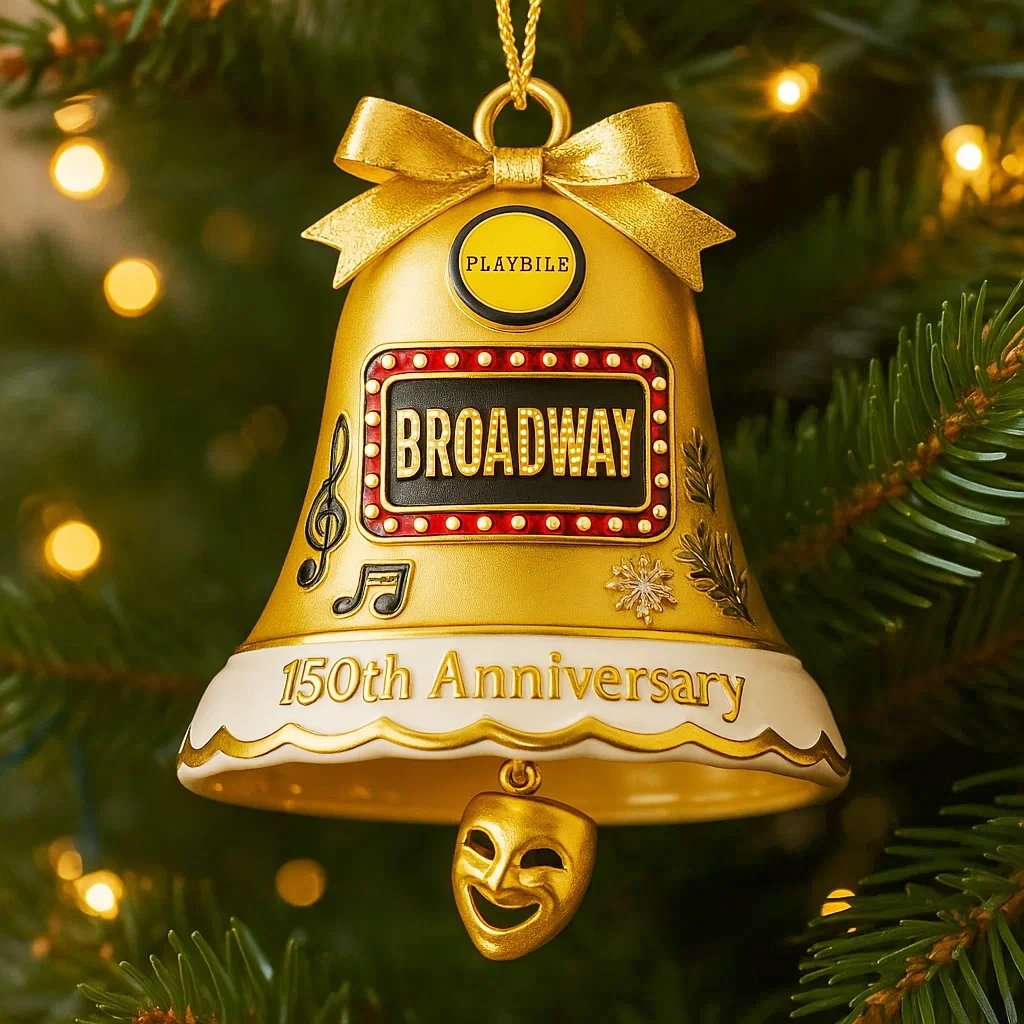 Broadway 150th Anniversary Christmas Bell Ornament