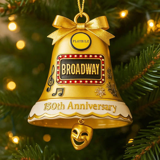 Broadway 150th Anniversary Christmas Bell Ornament