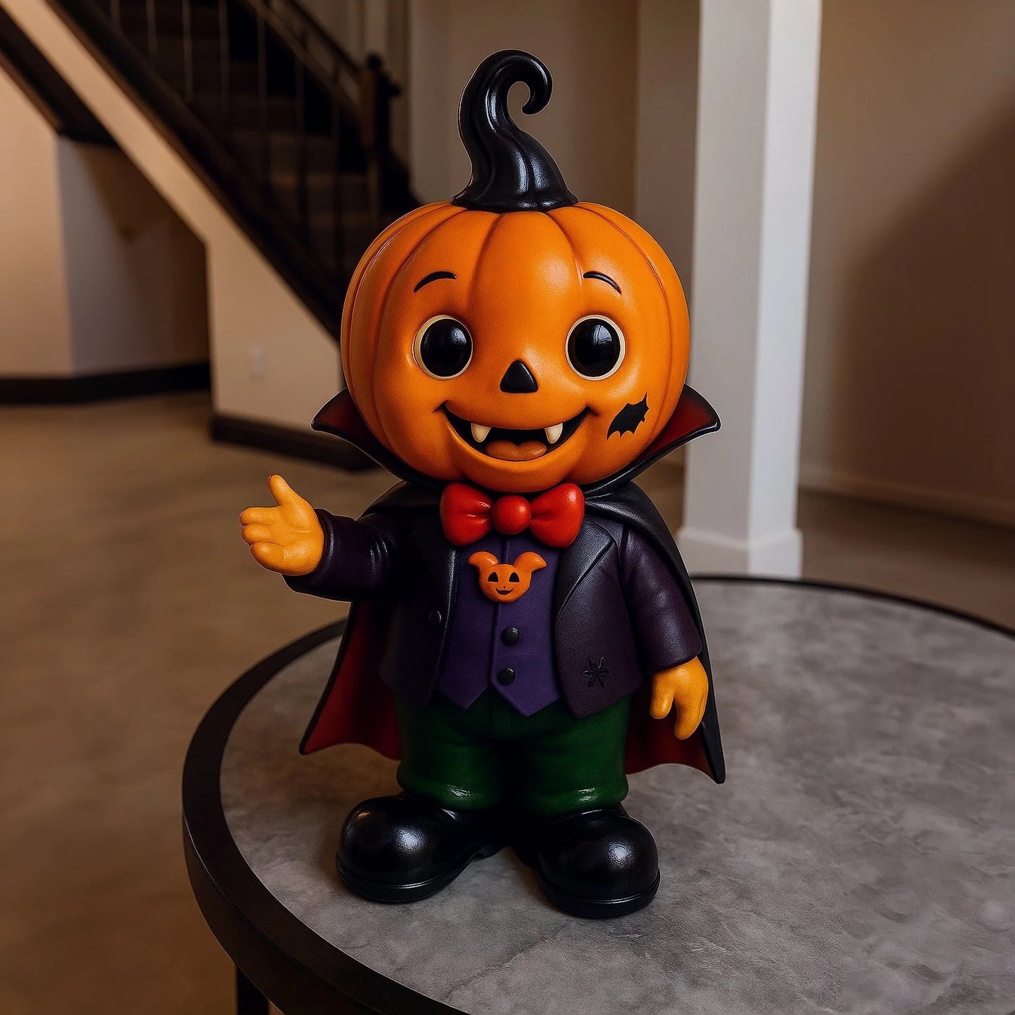 🎃🧛♂️ Pumpkin Vampire Kid Figurine