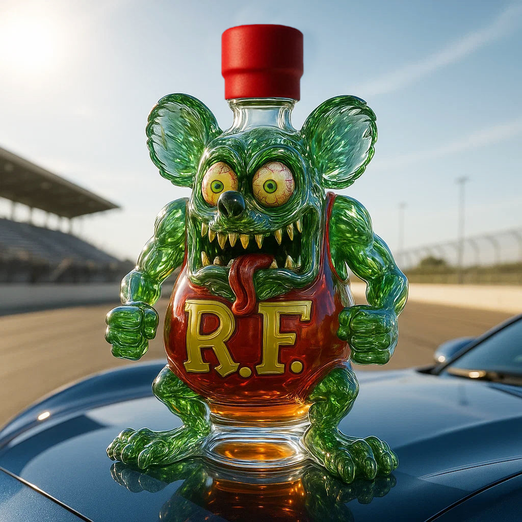 Rat Fink Whisky Bottle