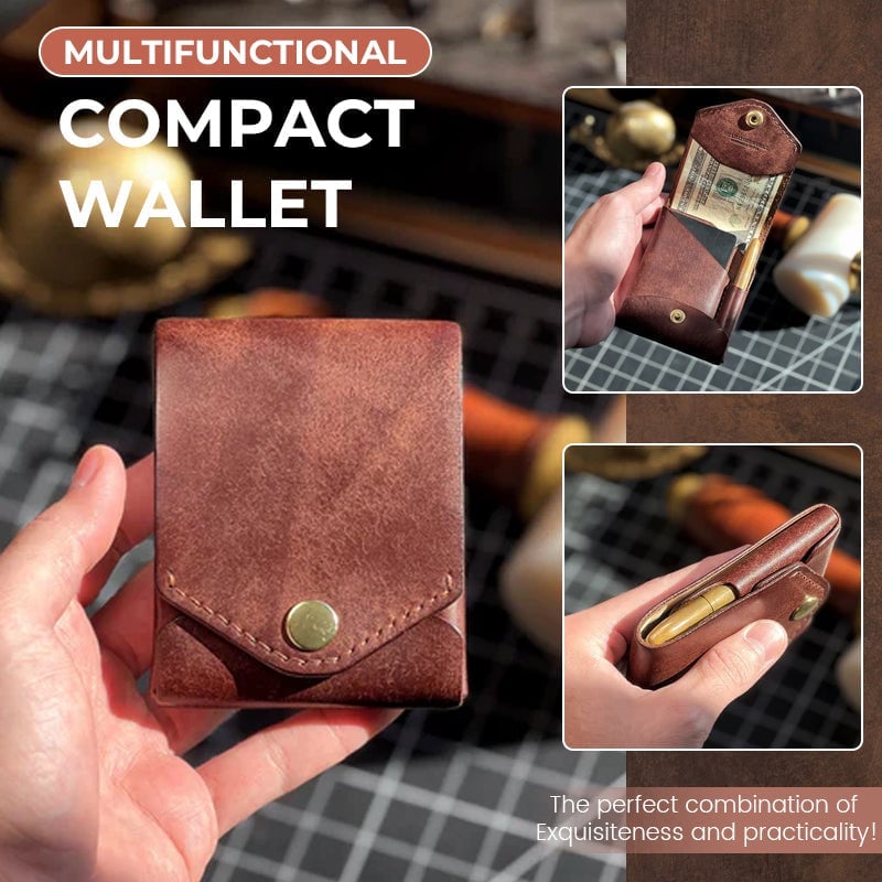 🔥LAST DAY 49% OFF - 💰💫Multifunctional Handmade Leather Wallet