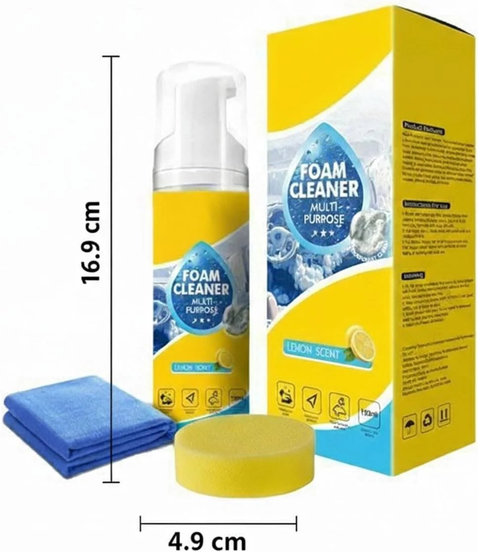 Enzyme-Powered Multi-Surface Foam Cleaner – Deep Clean Stains, Grease & Odors Fast