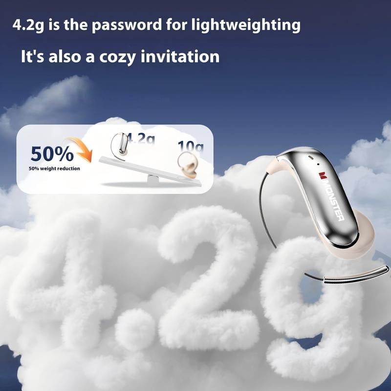 🎧👂 Zero-Gravity Titanium Bluetooth Earbuds - Ultra-Long Battery, HiFi Stereo, Comfortable for Long Wear