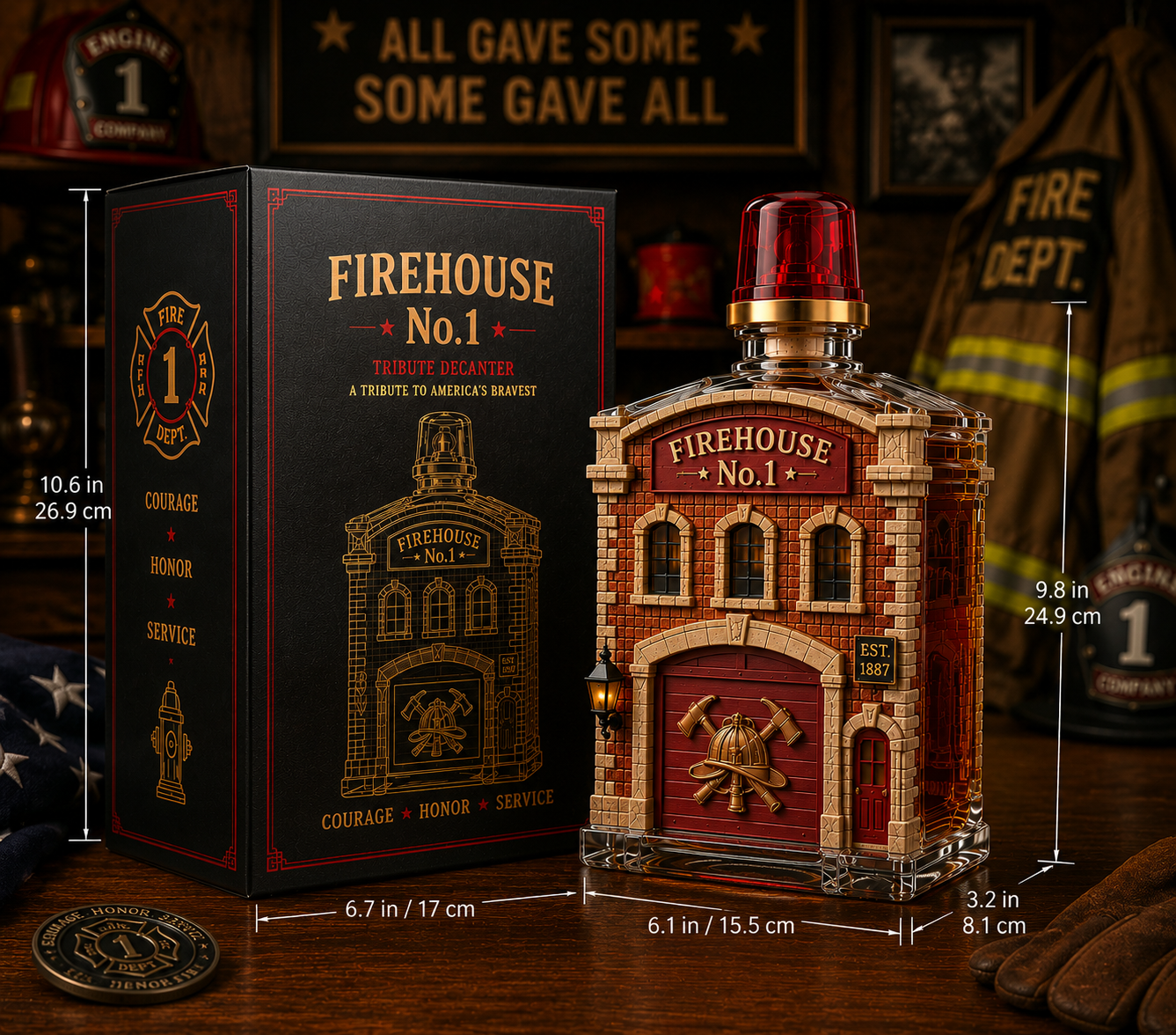 Firehouse No.1 Tribute Decanter