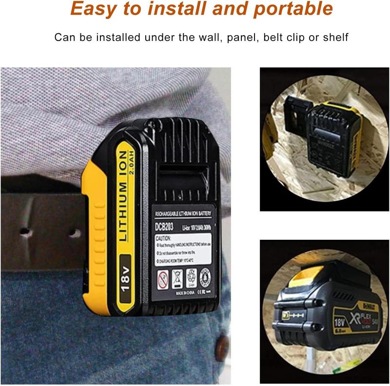 Heavy-Duty Tool Holders for Dewalt 20V/12V & Milwaukee M18