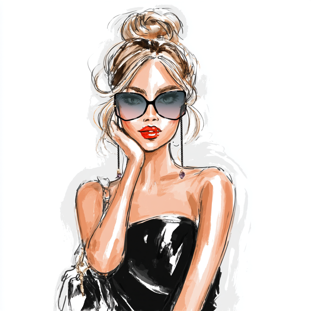 The original chain crystal sunglasses
