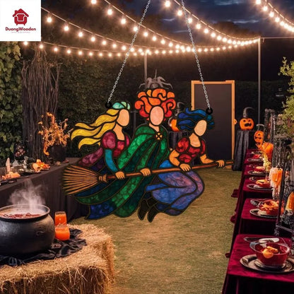 🔥Last Day: BUY 3 GET FREE SHIPPING - 🧙🧹Halloween Witch Suncatcher