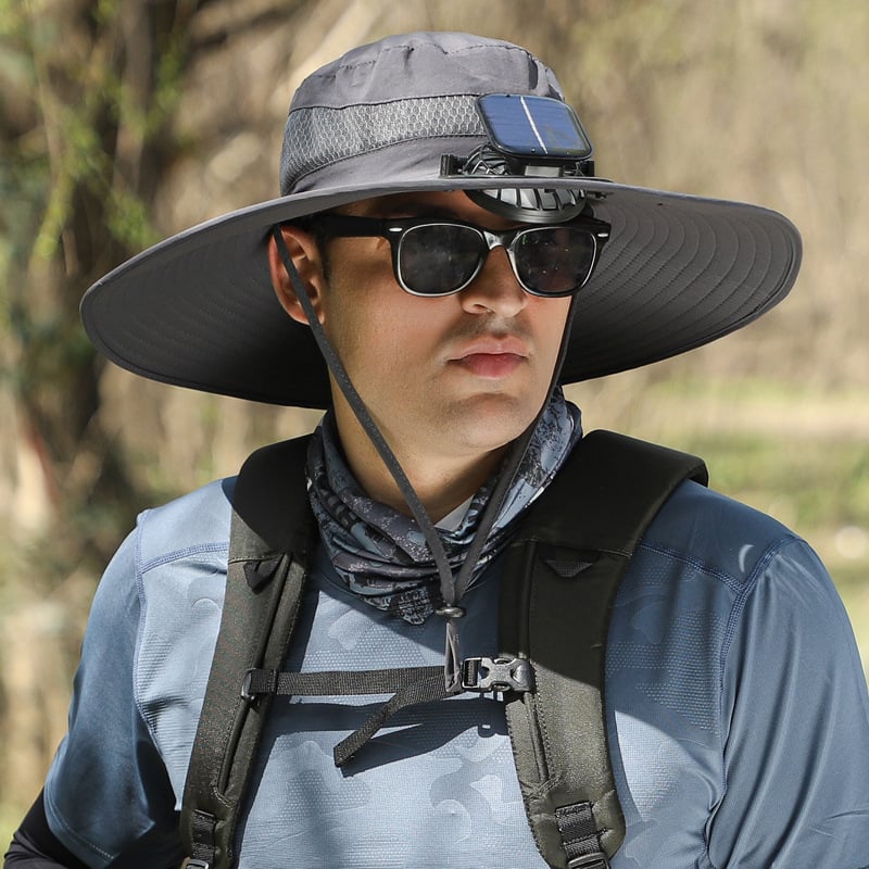 🔥Summer Hot Sale 49% OFF⚡2026 New Ultralight Solar Fan Sun Hat🎁Lighter Than a Baseball!⚾(Only 11oz)