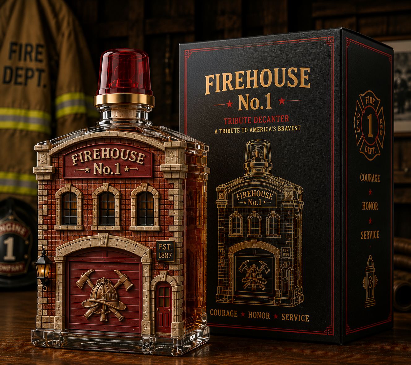 Firehouse No.1 Tribute Decanter