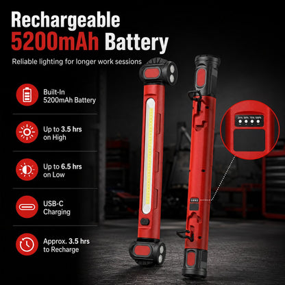 Father's Day Promotion SAVE 49% & FREE SHIPPING🔥3000LM Rechargeable Magnetic LED Work Light Bar