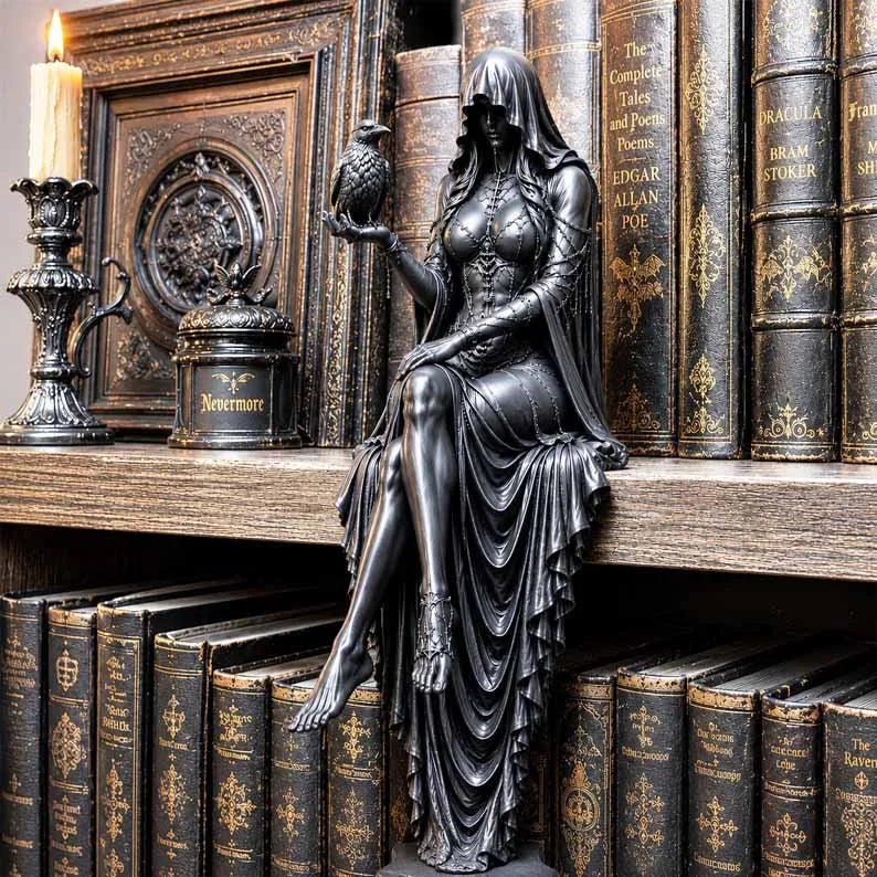 🎁Last Day 60% OFF - Gothic Raven Shelf Sitter Statue