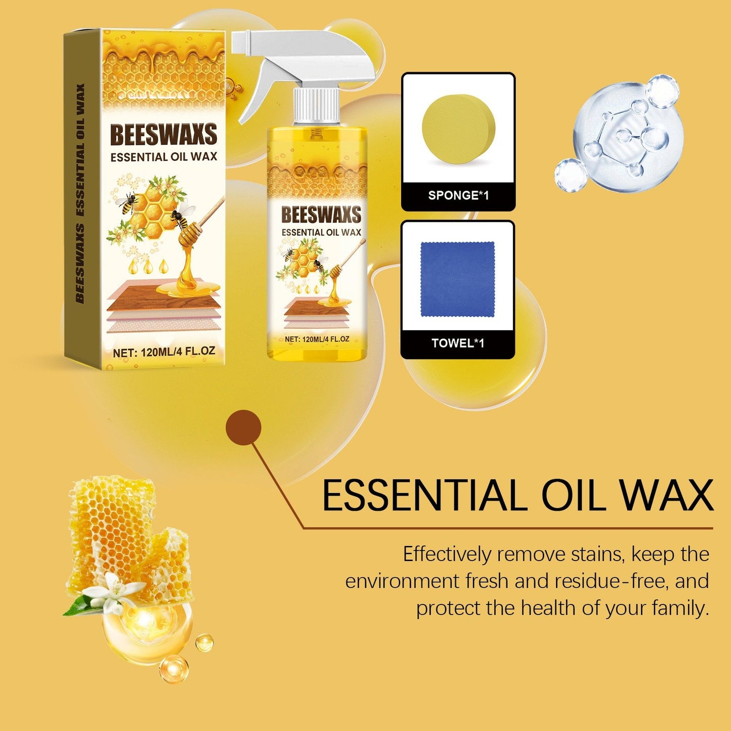 🌟🎉2026 Wood Polishing Beeswax Spray