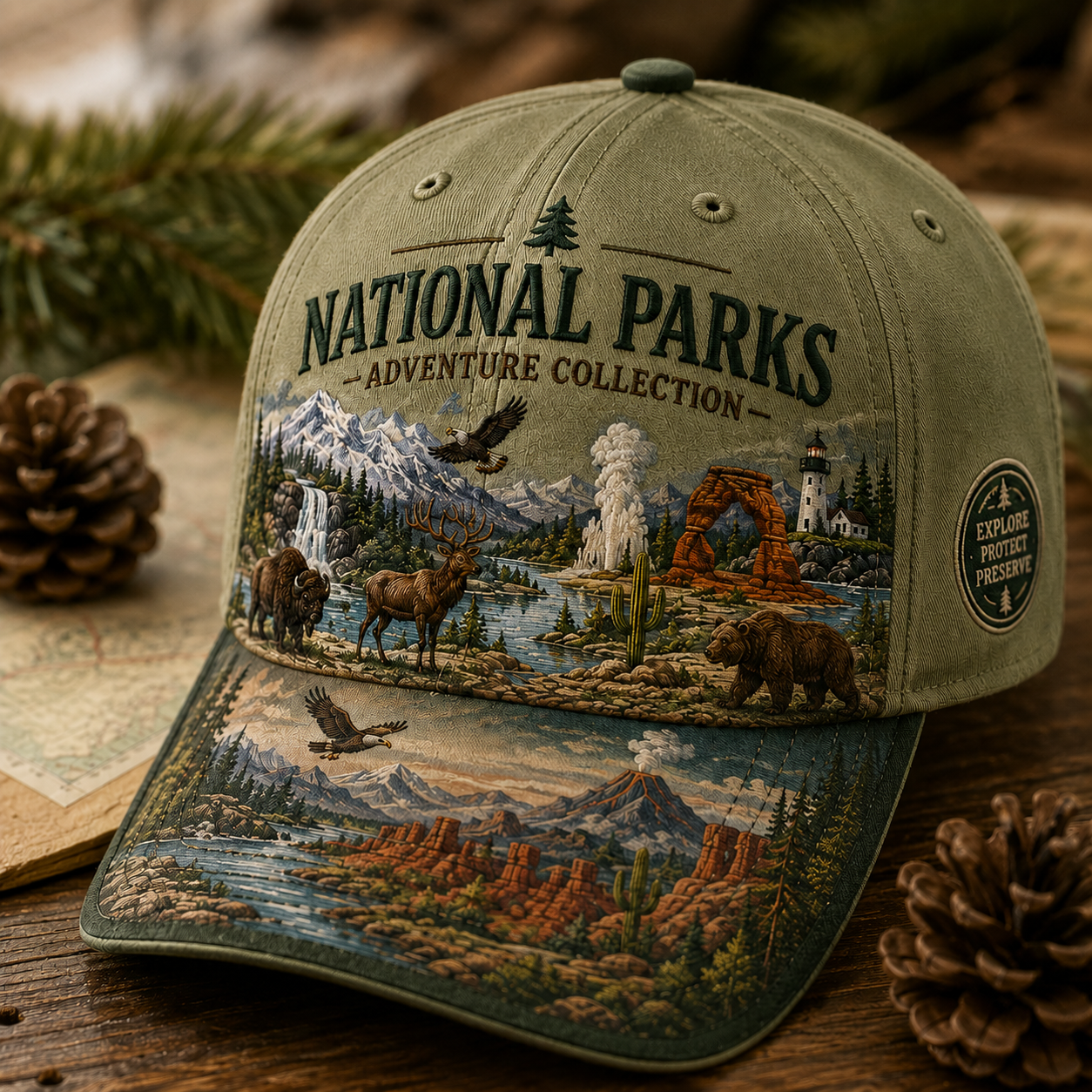 🇺🇸 Last Day Promo: 49% OFF 🏞️ -  National Park Adventure  Cap