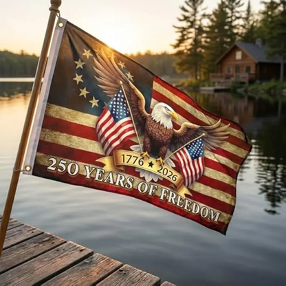 Last Day 49% OFF🔥250th Anniversary USA Commemorative Flag (3x5 Ft),Double-Sided Embroidered