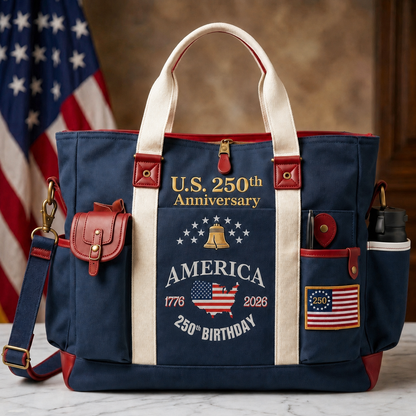 🎖️✨Carry America’s 250th Anniversary With Pride 🇺🇸-USA 250th Anniversary Edition Heavy-Duty Multifunctional Outdoor Tote Bag