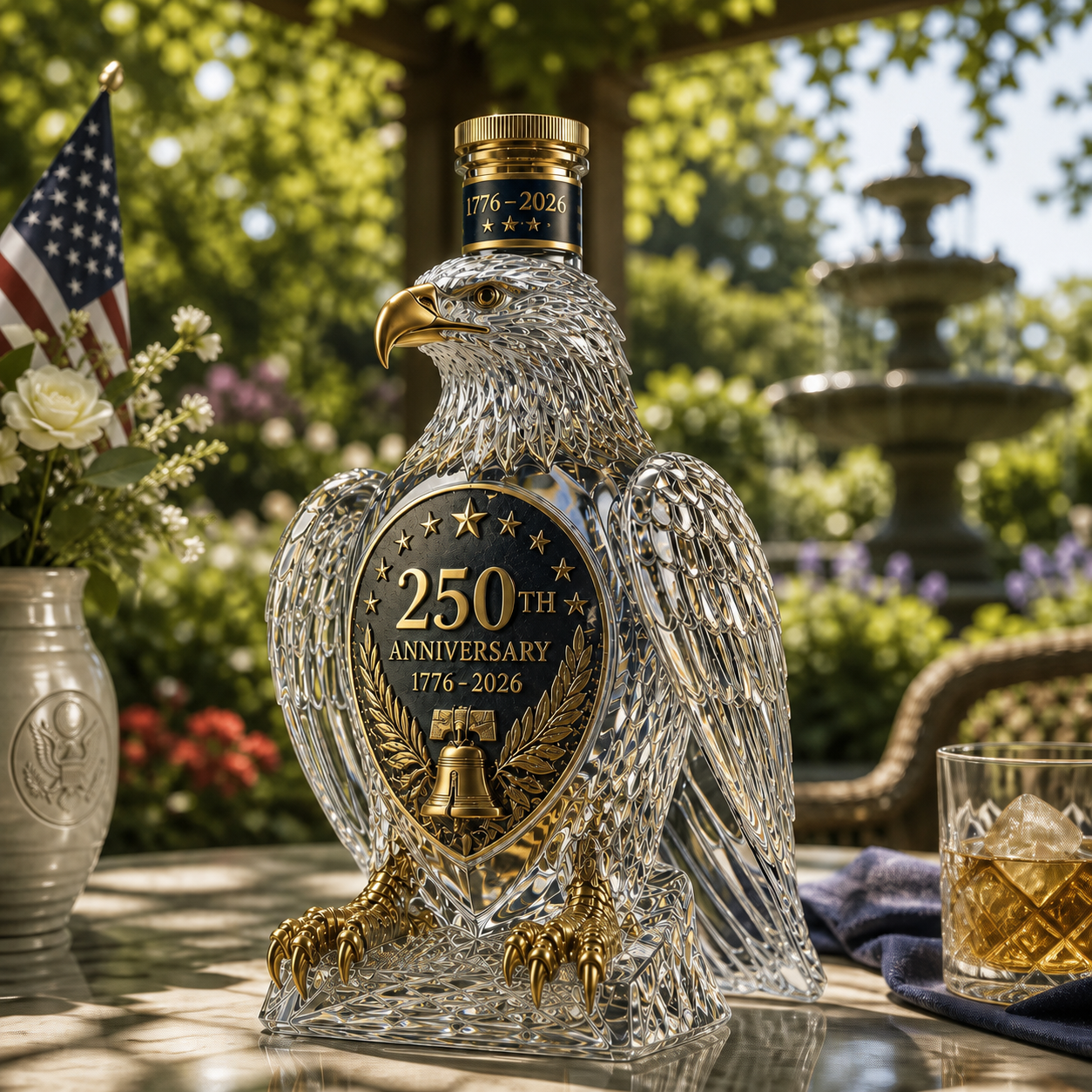 🦅250th Anniversary Whiskey 3D Sculpted Eagle Bottle