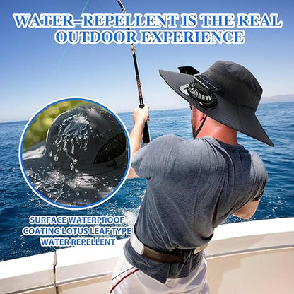🔥Summer Hot Sale 49% OFF⚡2026 New Ultralight Solar Fan Sun Hat🎁Lighter Than a Baseball!⚾(Only 11oz)