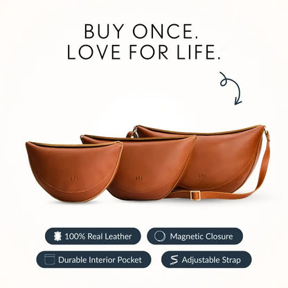 🦘 Portland Leather Koala Crossbody Bag – Premium Leather Crossbody Shoulder Bag