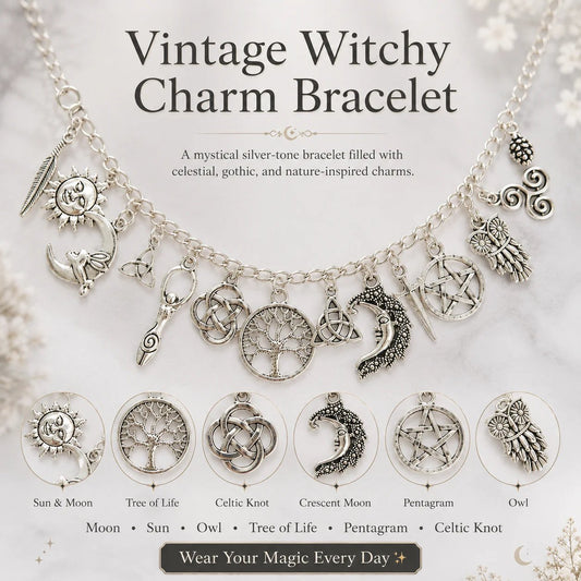🔥Limited Time 50% Off✨Vintage Witchy Charm Bracelet