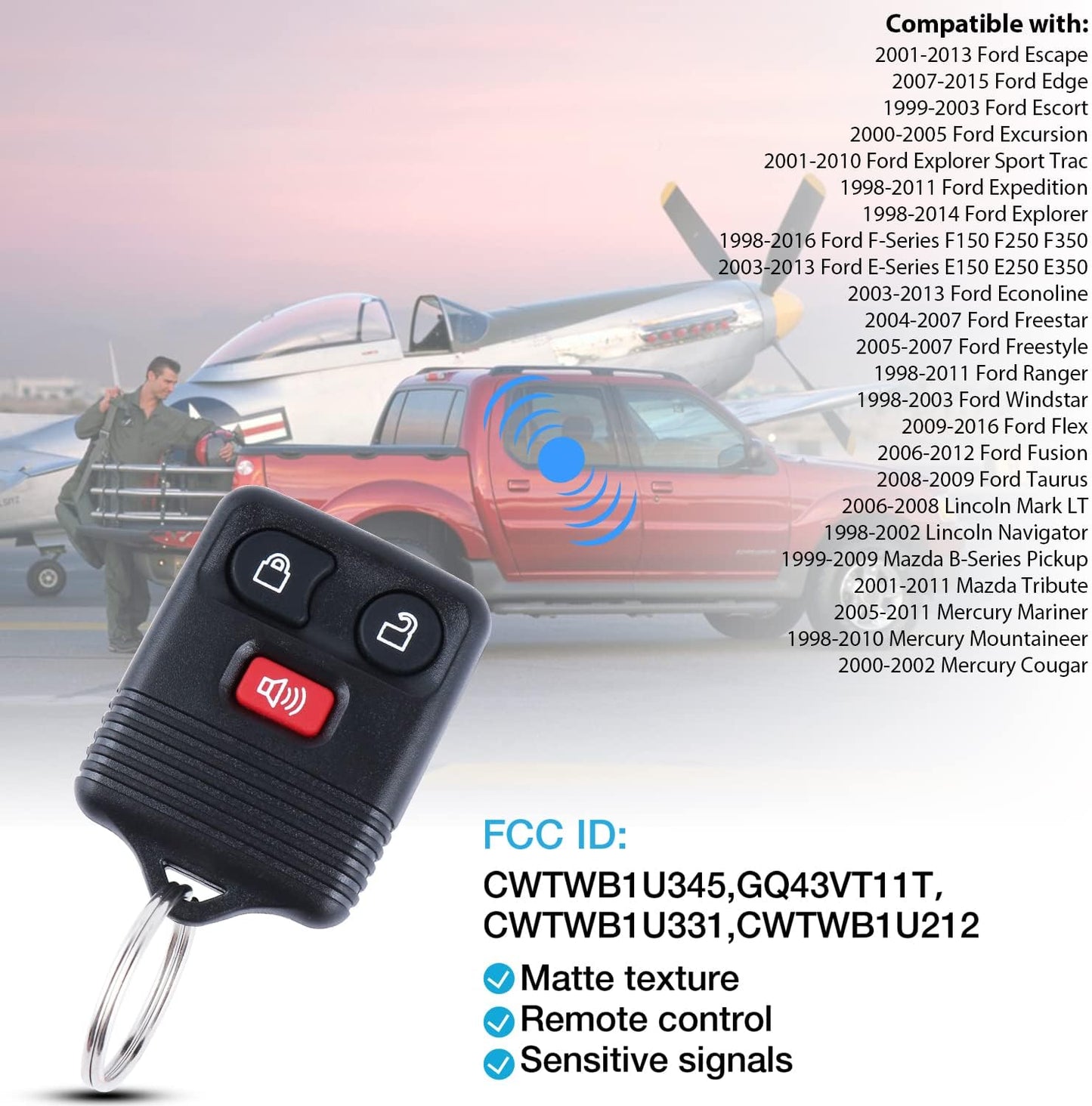 Car Keyless Entry Remote Key Fob Replacement