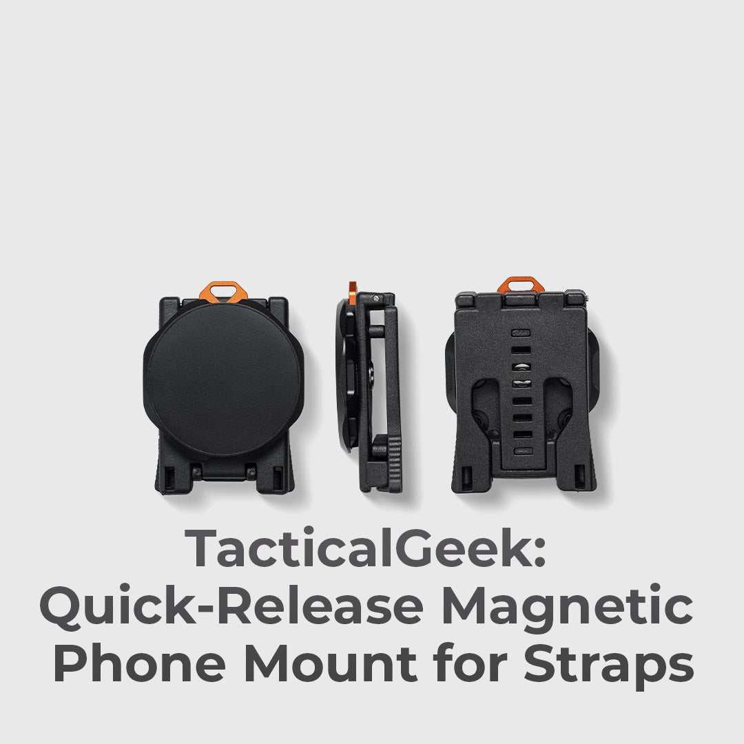 TacticalGeek: Quick-Release Magnetic Phone Mount for Straps