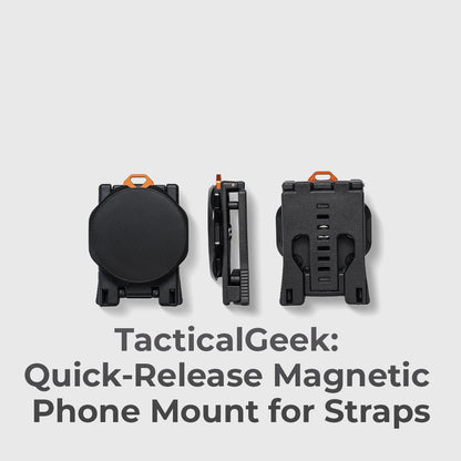 TacticalGeek: Quick-Release Magnetic Phone Mount for Straps
