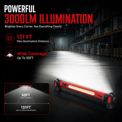 Father's Day Promotion SAVE 49% & FREE SHIPPING🔥3000LM Rechargeable Magnetic LED Work Light Bar