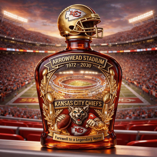 Chiefs ARROWHEAD STADIUM Farewell Commemorative Whisky Bottle
