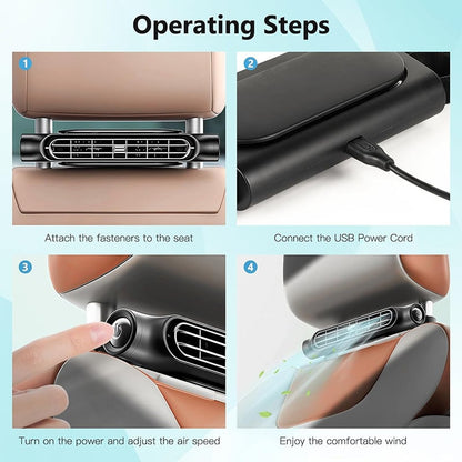 🔥SUMMER HOT SALE - Adjustable Cooling Fan for Driver and Passenger's Seat