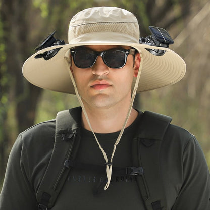 🔥Summer Hot Sale 49% OFF⚡2026 New Ultralight Solar Fan Sun Hat🎁Lighter Than a Baseball!⚾(Only 11oz)