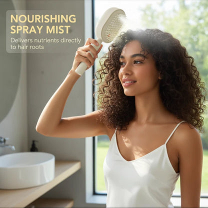 📢📢49 %  OFF !! ⏰Electric Spray & Massage Hair Brush✨🔥