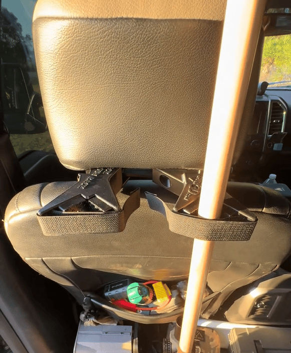 The Ultimate Universal Seat Back Gun Rack | Adjustable Vehicle Rifle