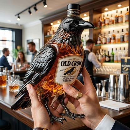 🐦‍⬛ Old Crow 3D Crow-Shaped Bourbon Bottle