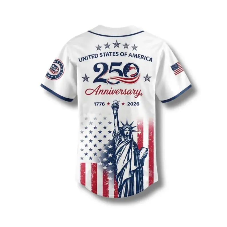 USA 250th Anniversary 4th of July Unisex Baseball Jersey
