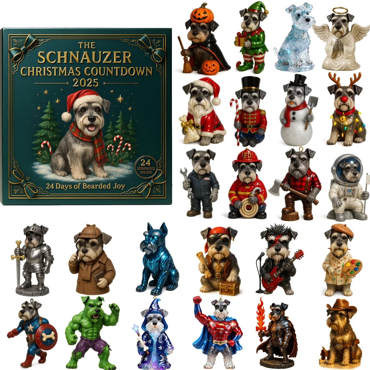 🔥Limited Edition, Only 100 Sets Left! - 🐾The Schnauzer Christmas Advenrt Calendar 2025
