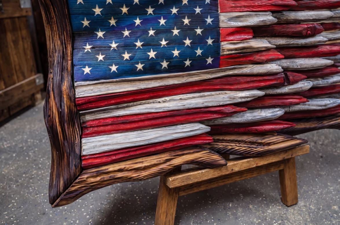 🎁Father’s Day 49% OFF - 🇺🇸 Battle Worn Wooden Flag | Handcrafted Patriotic Wall Art by Veteran
