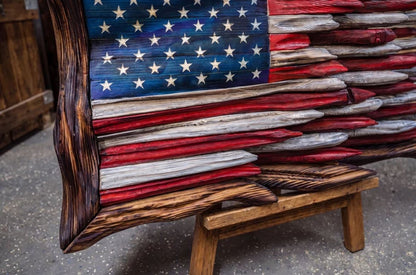 🎁Father’s Day 49% OFF - 🇺🇸 Battle Worn Wooden Flag | Handcrafted Patriotic Wall Art by Veteran