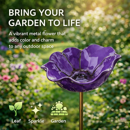 💖🎁2026 Mother's Day Gifts 50% Off--🎁Handmade Metal Flower Garden Stake🐦