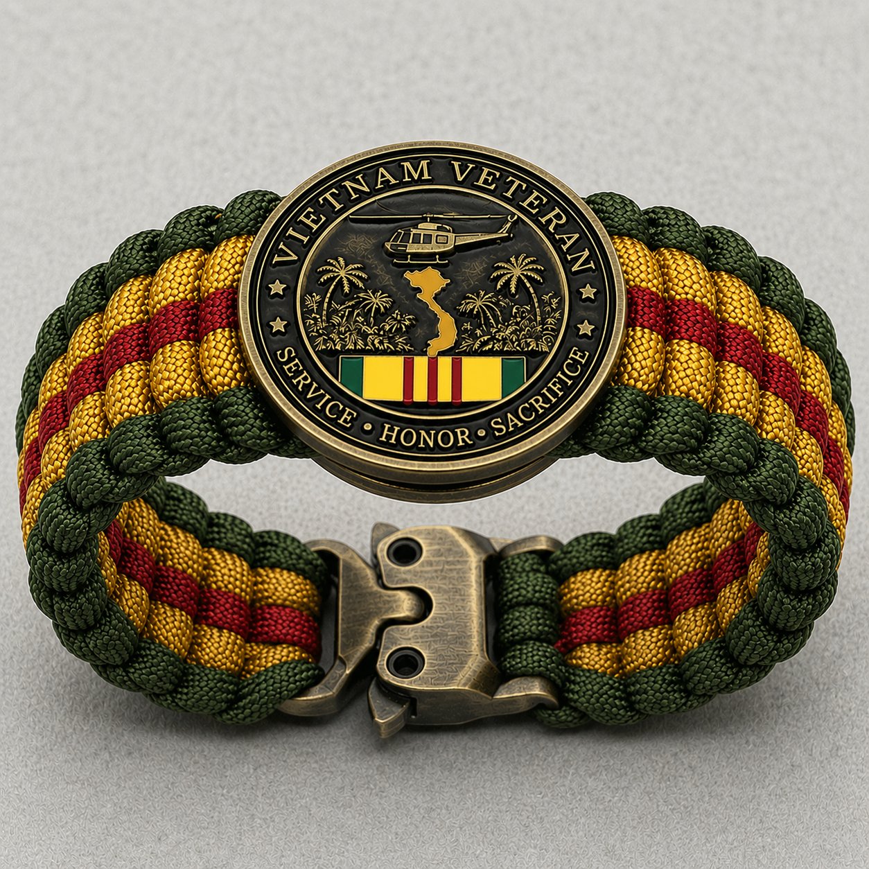 🏆Last Day Promo: 49% OFF 🎖️-Vietnam Veteran Survival Tribute Paracord Bracelet