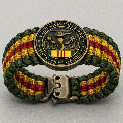 🏆Last Day Promo: 49% OFF 🎖️-Vietnam Veteran Survival Tribute Paracord Bracelet
