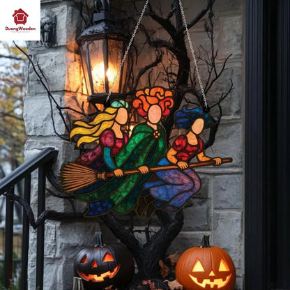 🔥Last Day: BUY 3 GET FREE SHIPPING - 🧙🧹Halloween Witch Suncatcher