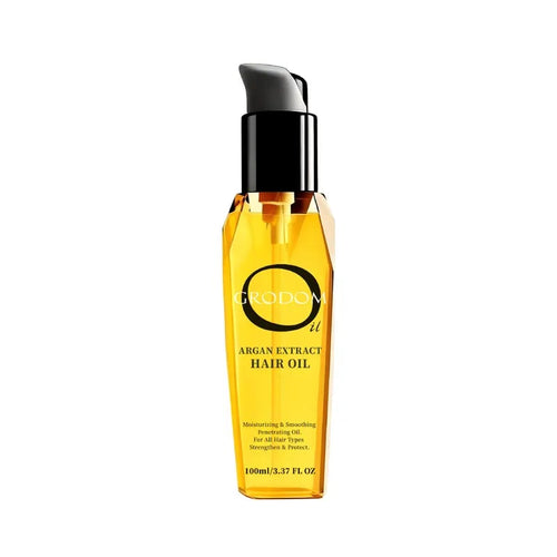 [GRODOM]Argan Extract Hair Oil - 100% Pure, Raw & Natural Blend with Coconut Oil | No Grease, All Glow | Balance Scalp Sebum | Nourish Hair Follicles,Enriched With Rosemary Oil-Effortlessbeauty-Scalphealth