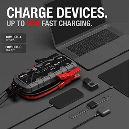 🔥LAST DAY 49% OFF 💥- Boost X GBX155 4250A Jump Starter for 10.0L Gasoline and 8.0L Diesel Engines