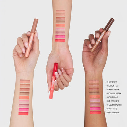 sacheu DoubleDown Lip Definer - 2-in-1 Lip Liner & Balm, Long-Lasting K-Beauty Lipstick with Satin Finish, Avocado Oil & Vitamin E