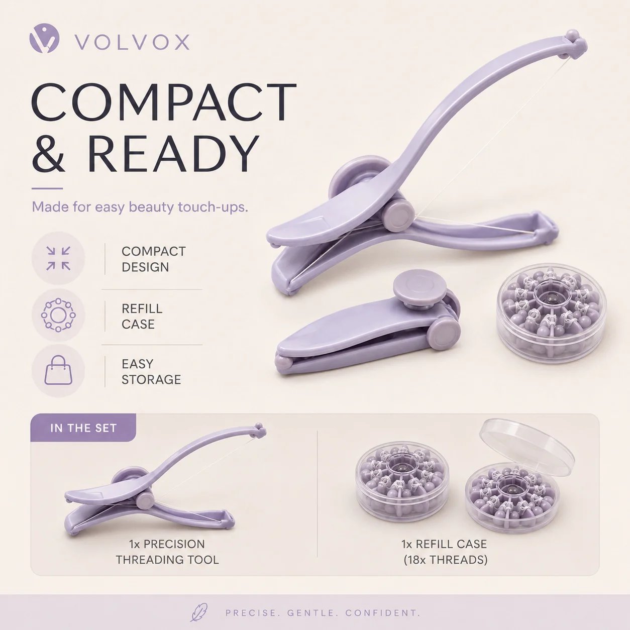 🔥LAST DAY 49% OFF - VOLVOX Precise Brow Threading Tool
