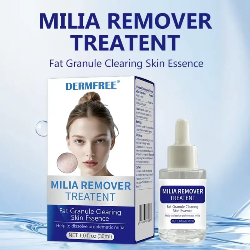Dermfree Milia Remover Treatment Serum 0.85 oz with Salicylic Acid & Glycerin for Radiant Skin Repair