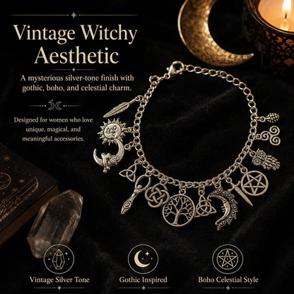 🔥Limited Time 50% Off✨Vintage Witchy Charm Bracelet