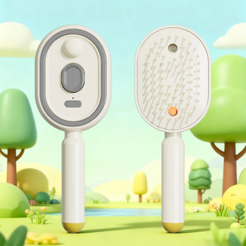 📢📢49 %  OFF !! ⏰Electric Spray & Massage Hair Brush✨🔥
